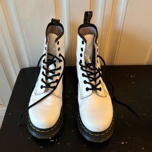 White Dr Martens Women’s Size 7 Booties